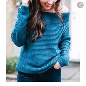 Express Off the Shoulder Sweater XS